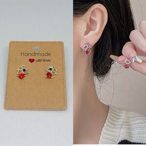 NEW Chic Little Mouse Stud Earrings,925 Sterling Silver